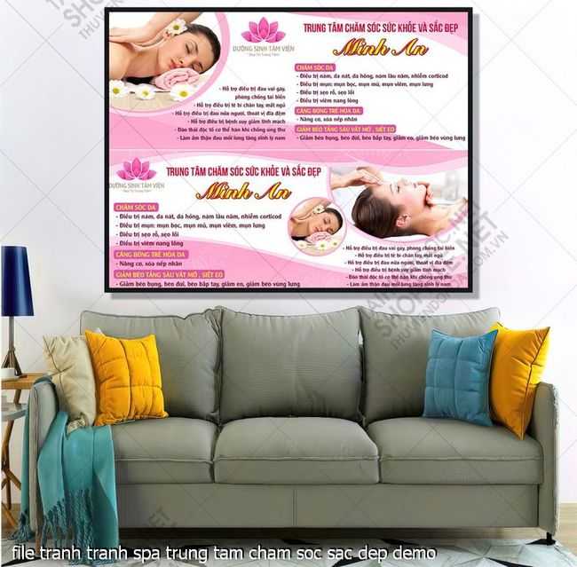 file tranh menu spa tranh spa trung tam cham soc sac dep